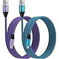 Android Phone Charger Cord Long Micro USB Charging Cable Data Transfer Fast Charging for Samsung Galaxy J8 J7 J6 J5 J4 J3 S7 S6,Moto E E5 E4 Plus/Play, G5 G5S G4 Plus/Play, G6 Play, Tablet, LG