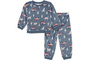 Modern Moments by Gerber baby-girls Toddler Bunny Fleece 2-piece Sweater & Pant Pajama Set