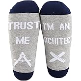 MBMSO Funny Architect Gifts 2 Pairs Trust Me I’m an Architect Socks Gifts（2 Pairs Architect socks grey