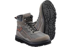 BASSDASH IMMERSE Men’s Wading Boots Breathable Mesh Lightweight Anti-Slip Rubber Sole for Fly Fishing