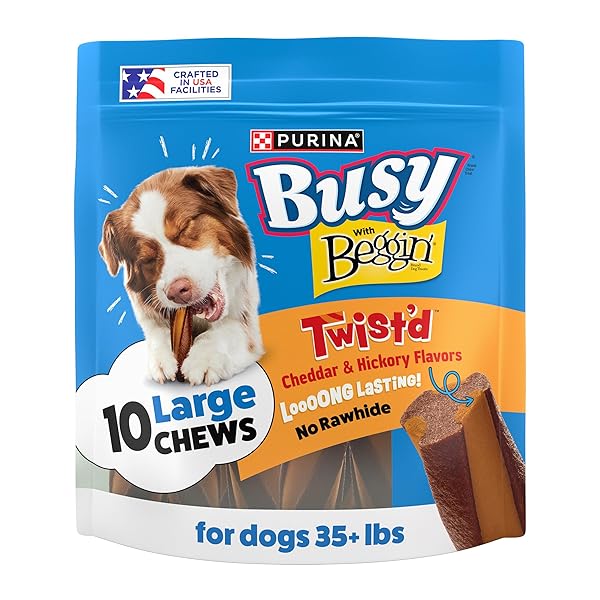PURINA BUSY WITH BEGGIN’ TWIST’D CHEDDAR AND HICKORY...