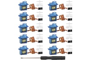 MTDELE 10Pcs SG90 9G Servo Motor Compatible with Arduino Raspberry Pi Robot DIY