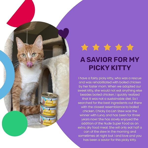 I AND LOVE AND YOU WET CAT FOOD – CHICKY-DA-LISH STEW – CHICKEN RECIPE, GRAIN FREE, FILLER FREE, 3OZ PACK OF 24 CANS