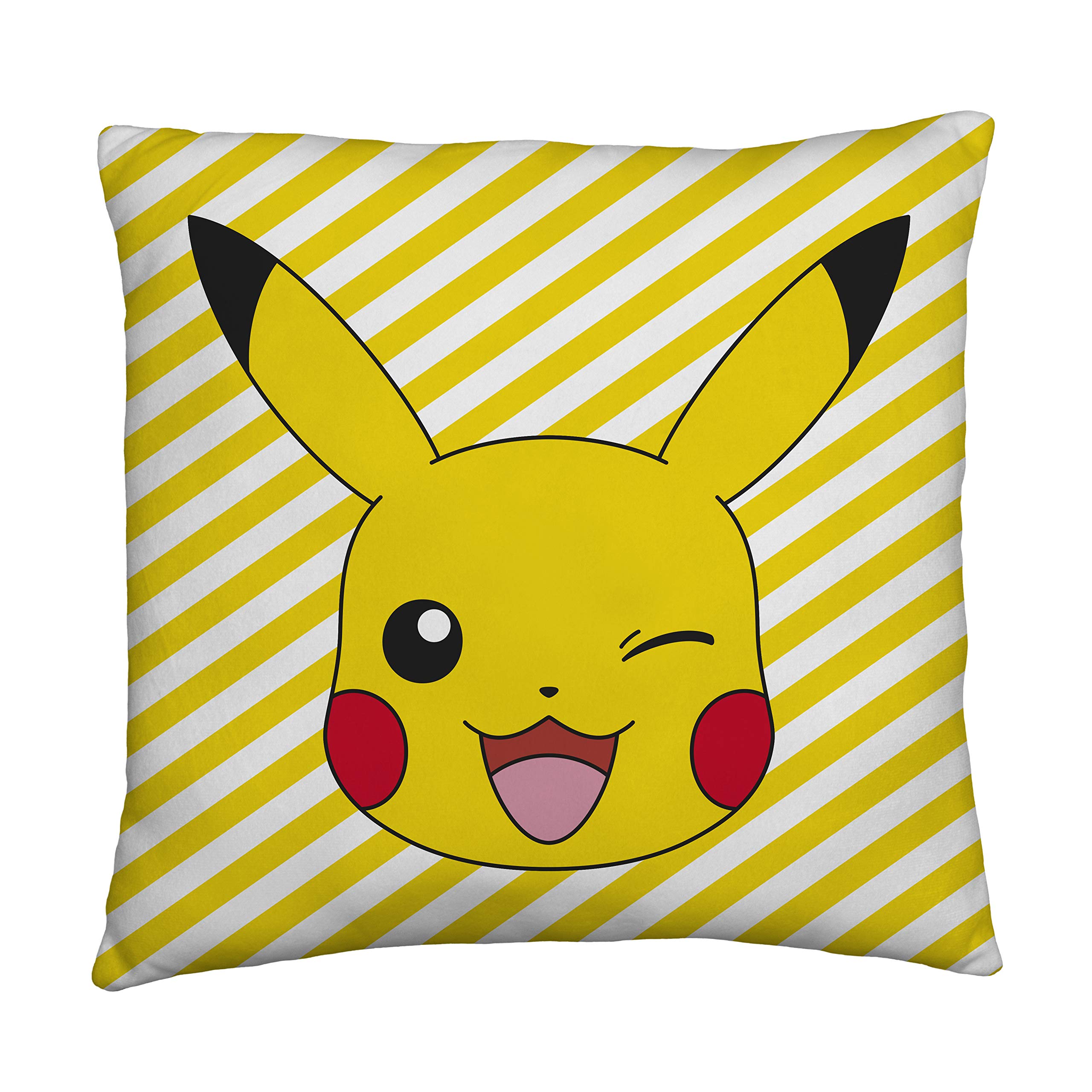 Pokemon Pikachu Square Cushion Pillow Officially Licensed Super Soft Two Sided Memphis Design Perfect For Any Children S Room Or Bedroom Yellow 40 X 40cm Buy Online In Botswana At Botswana Desertcart Com