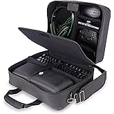 USA Gear Carrying Case Fits OLED Steam Deck, PlayStation Portal Remote Player, Deck Charger & More Portable Console Accessories - Customizable Interior Fits Steam Controller, Cables, Gaming Headset
