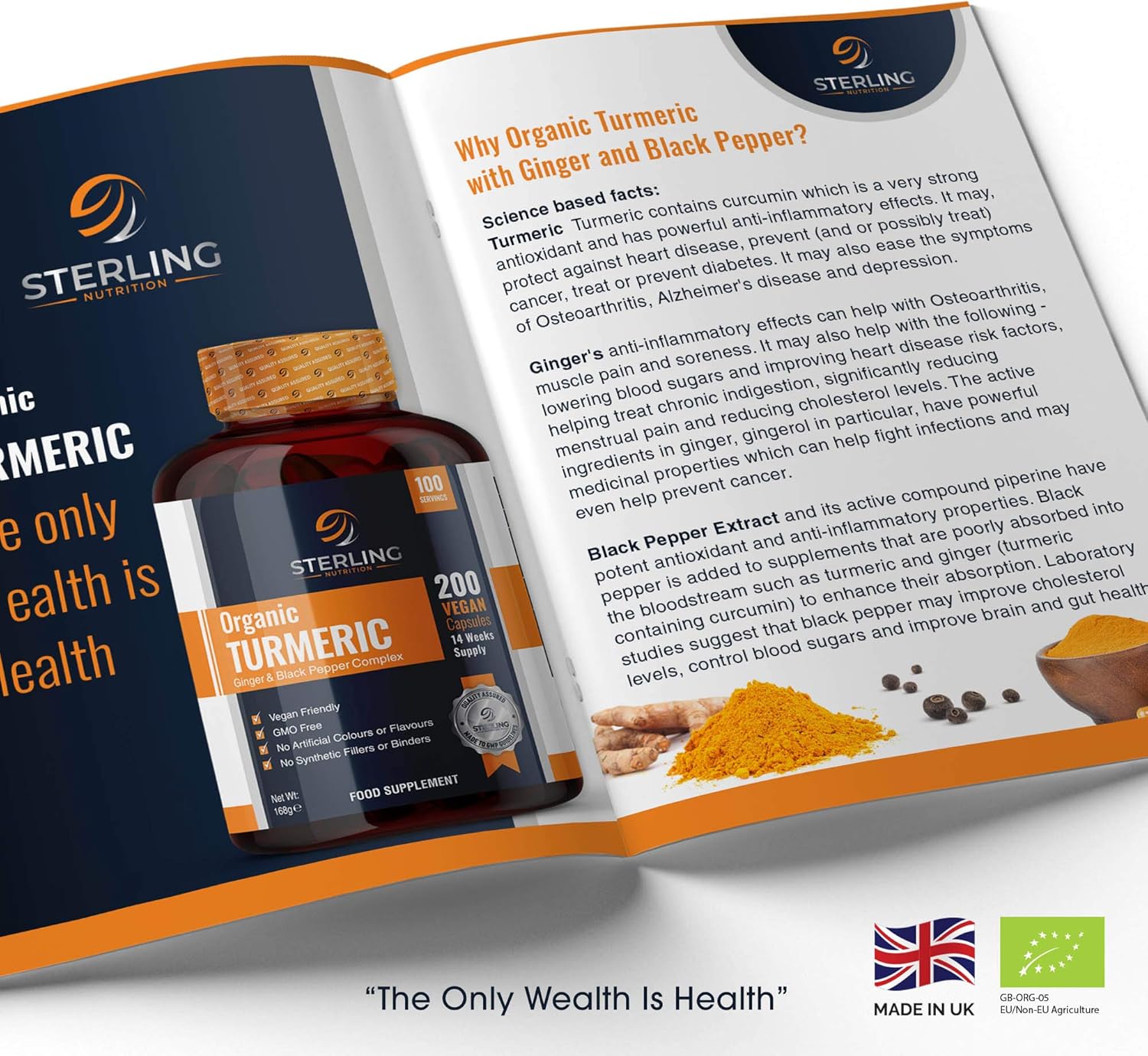 Turmeric Curcumin Capsules - 95% Extract, 500mg Per Serving, 60 count (Pack of 1) - Image 5