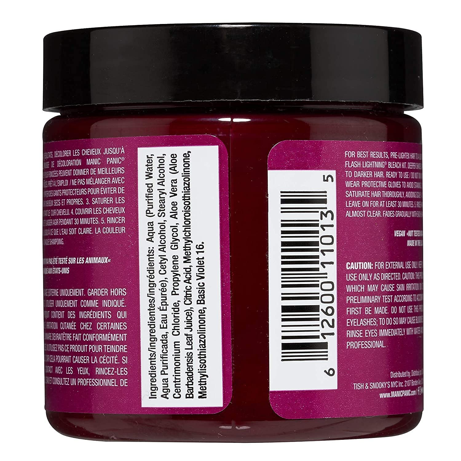 MANIC PANIC Classic Fuschia Shock Semi Permanent Hair Color - Dark Pink Hair Dye for Women & Men That Lasts 4-6 Weeks - Vegan, Ammonia & Cruelty-Free - Create & Mix Custom Shades (2 Pack)