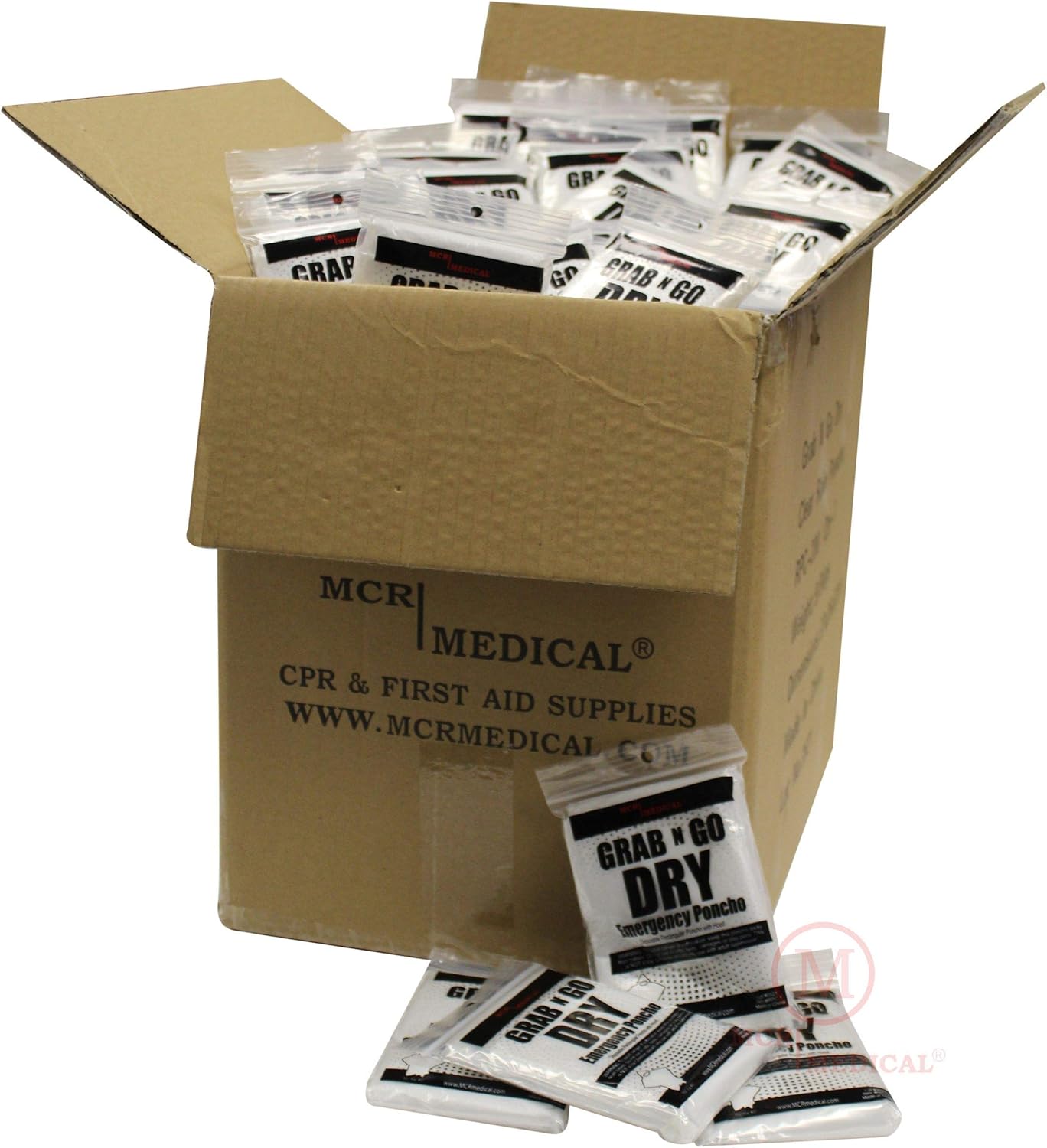 MCR Medical Disposable Rain Ponchos with Hood: Sports & Outdoors