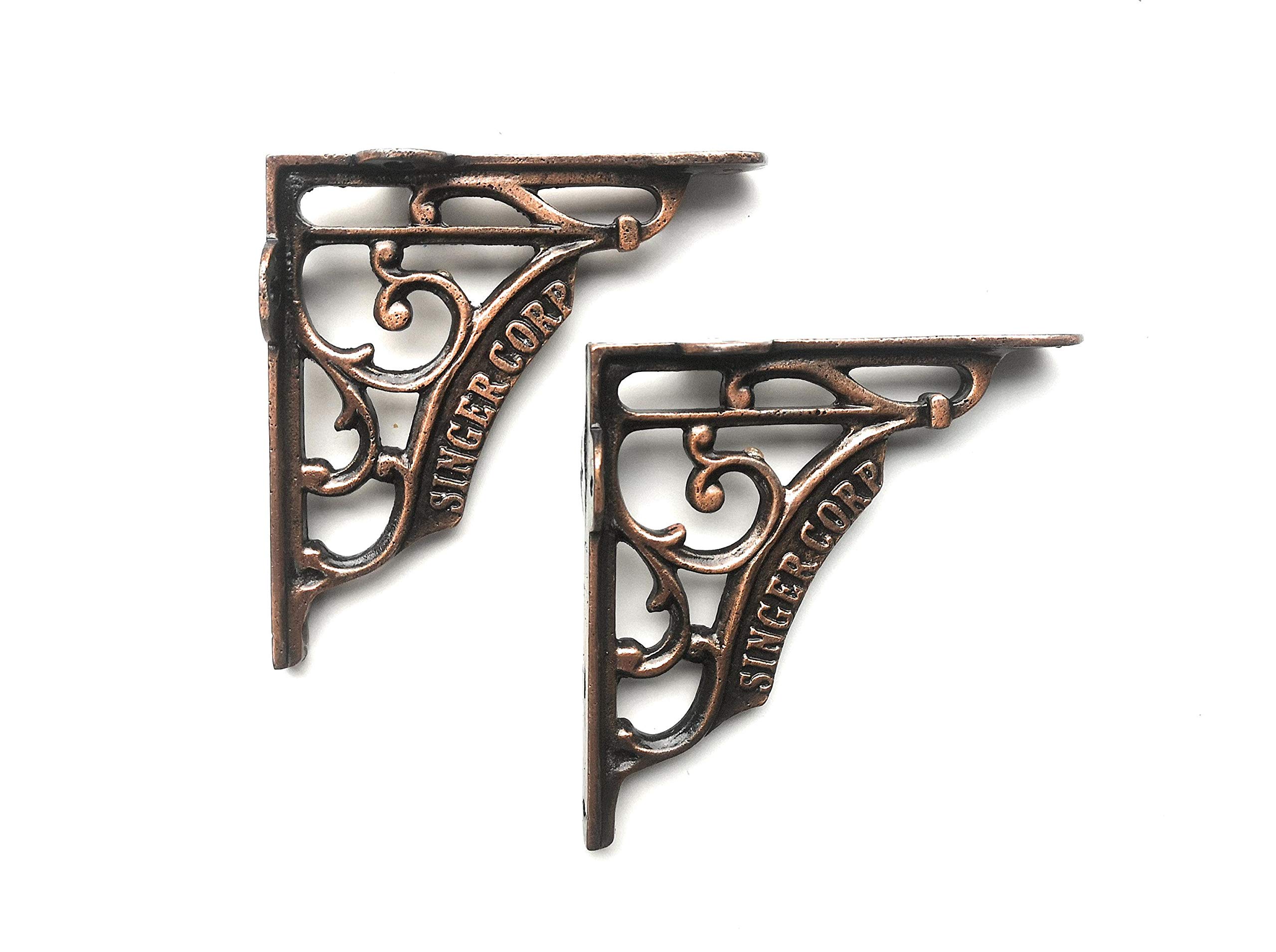 Shelf Brackets Singer Corp Antique Copper - 5''