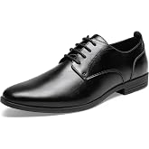 Vostey Dress Shoes for Men Classic Comfortable Oxford Lace Up Wedding Shoes | Men's Oxford Dress Shoes with Lace-Up Closure and Textured Outsole, Ideal for Business, Office, Wedding and Formal Events