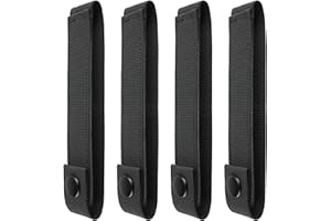 WYNEX Molle Straps 4/6 inch, Molle Panel Straps Molle Attachment Straps for Tactical Bag Accessories Molle Webbing Straps with Snaps for Backpack Tactical Pouch Molle Connectors, 4 Packs