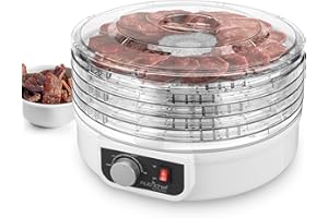 NutriChef Food Dehydrator Machine | Dehydrate Beef Jerky, Meat, Mushrooms, Fruits & Vegetables | Great For Home Use | Uses Hi