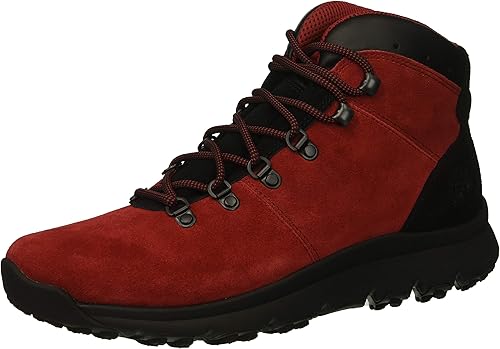 red timberland hiking boots