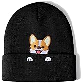 Corgi Dog Hat Beanie for Corgi Lovers Corgi Dog Mother Dad Cute Stuff Decor Women Men