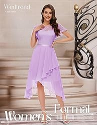 Wedtrend Women's Formal Dress Ruffle Cocktail Party