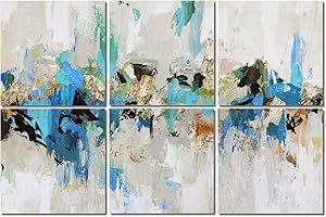 Olanglab Art Acoustic Panels,6 Pack 72 "x48" Acoustical Soundproof Wall Panels Sound Absorbing, Decorative Sound proofing,Sound Absorbing Panels, Studio Acoustic Treatment (Wonderful Life)