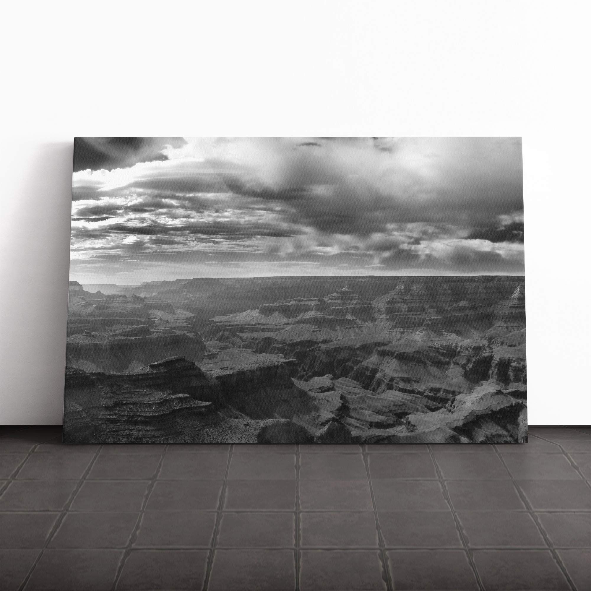 The Grand Canyon (11) Canvas Print | Gallery Wrapped 30mm Frame Wall Art | 20x14 inches | Ready to Hang | Modern Landscape Picture | Living Room Bedroom Lounge Office