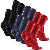 DANISH ENDURANCE Viscose Dress Socks, Premium, Soft, Breathable, Dress Socks for Men & Women, Unisex, 6-Pack