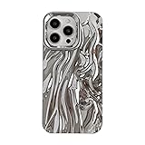 Caseative for iPhone 15 Pro Max Case,Pleated Water