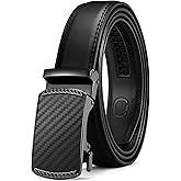 CHAOREN Mens Dress Belt - Mens Ratchet Belt Leather for Dress Pant - Micro Adjustable Belts Fit Everywhere