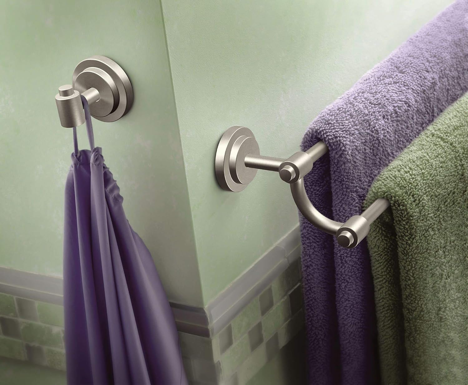 Moen DN0722CH Iso 24-Inch Double Towel Bar, Chrome - - 