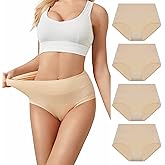 SERISIMPLE Viscose Bamboo Women Luxury Underwear Silky Comfy Ultra Soft Briefs Stretch High&Mid Waist Panties 4 pack