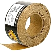 Dura-Gold Premium Gold 80 Grit PSA Longboard Sandpaper, 20 Yard Roll, 2-3/4" Wide, Self Adhesive Stickyback, Woodworking & Automotive Sandpaper Roll, Air File Sand Paper, Auto Sanding Blocks