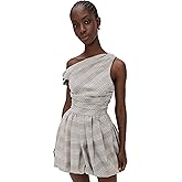 AMUR Womens Melissa Draped Bubble Mini