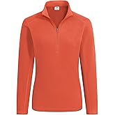 Pioneer Camp 1/4 Zip Fleece Pullover Tops Women Quarter Zip Long Sleeve Lightweight Sweatshirt Thermal Polar Fleece Shirts for Women