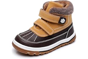 Blikcon Boys Girls Boots Toddler Boys Girls Fall Winter Boots Outdoor with Hook and Loop (Toddler/Little Kid)