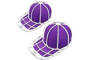 HAIOU 2 Pack Hat Washer for Washing Machine, Cap Washing Protector Holder Fit for Adult and Kid's Ball Caps