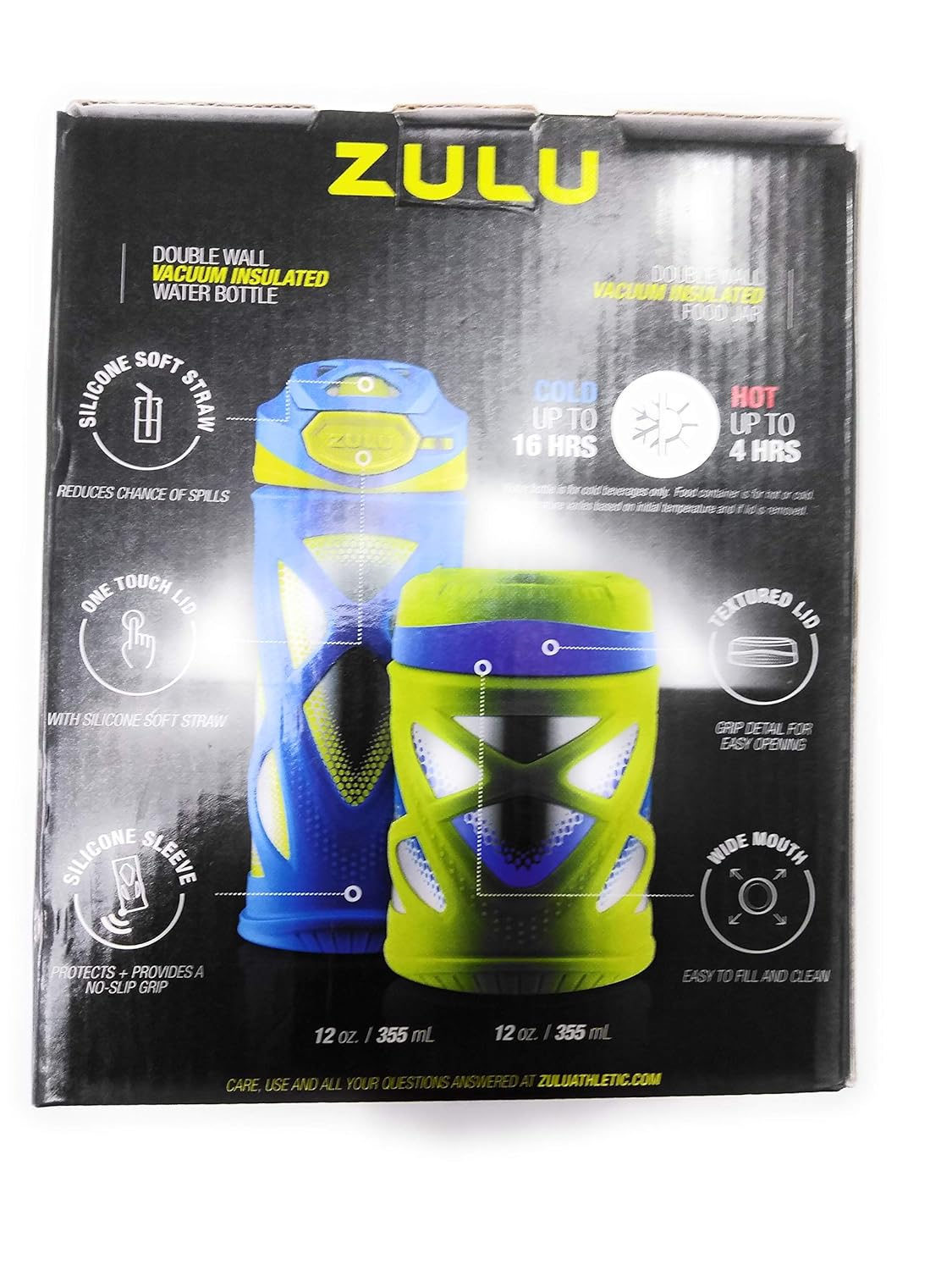 Zulu Botella de agua aislada y tarro de alimentos y Contenedor de ...