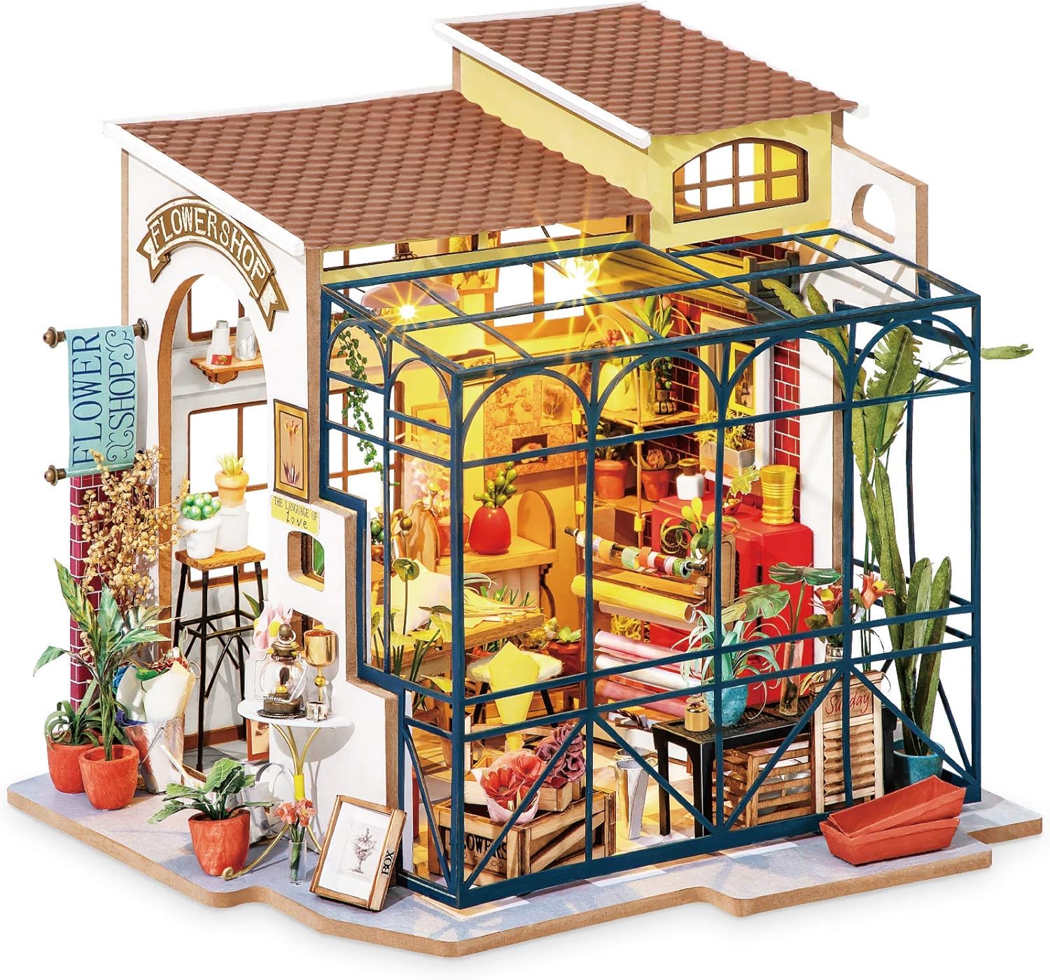 Rolife DIY Miniature House Kit Emily's Flower Shop