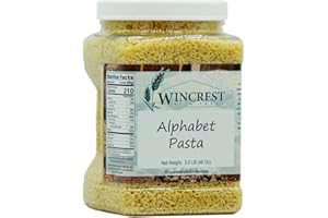 WINCREST BULK FOODS Alphabet Pasta Noodles - 3 Lb Tub