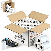 (100 Rolls) - 2 1/4 x 50ft' Thermal Paper Rolls, Premium Receipt Printing Thermal Paper Rolls - BPA-Free, Fits All POS Cash R