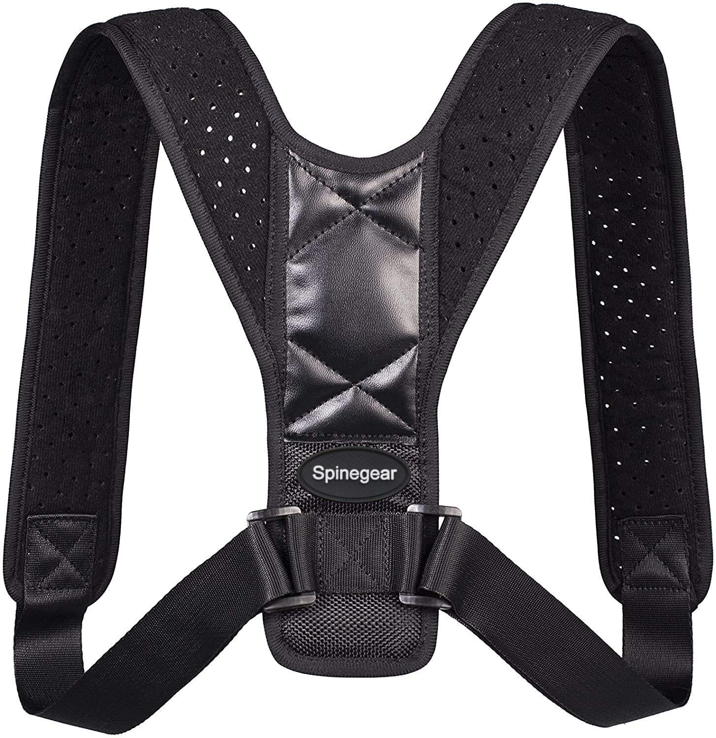 Spinegear Posture Corrector Posture Support Brace Adjustable Straight Strap for Men and Women (Size L 28-40 in. / 70-102 cm Unisex)