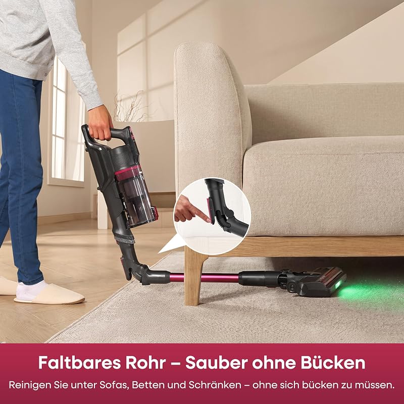Akku Staubsauger Kabellos 60KPa für Tierhaare/Teppiche/Hartböden — Foto 5 von 8