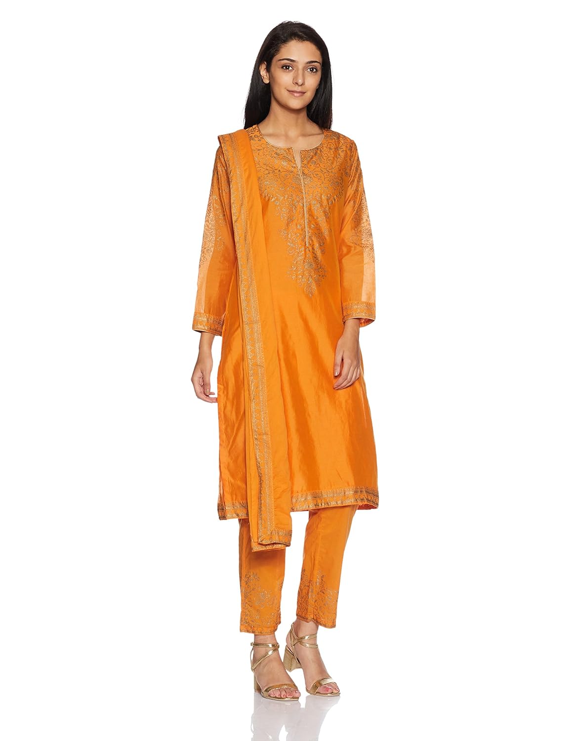 biba women's straight salwar suit