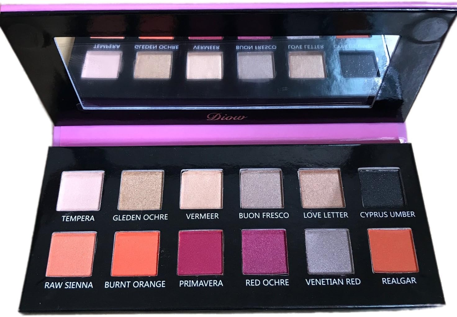 Eye Shadow Palettes Matte Shimmer 12 Colors High Pigmented Smoky Eye Shadows Makeup