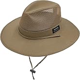 Panama Jack Men's Original Canvas Safari Sun Hat, UPF 50+ Sun Protection Cap, 2.5" Brim