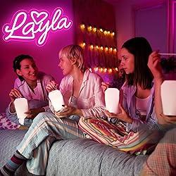 ATTNEON Layla Name Neon Sign for Wall Decor,LED