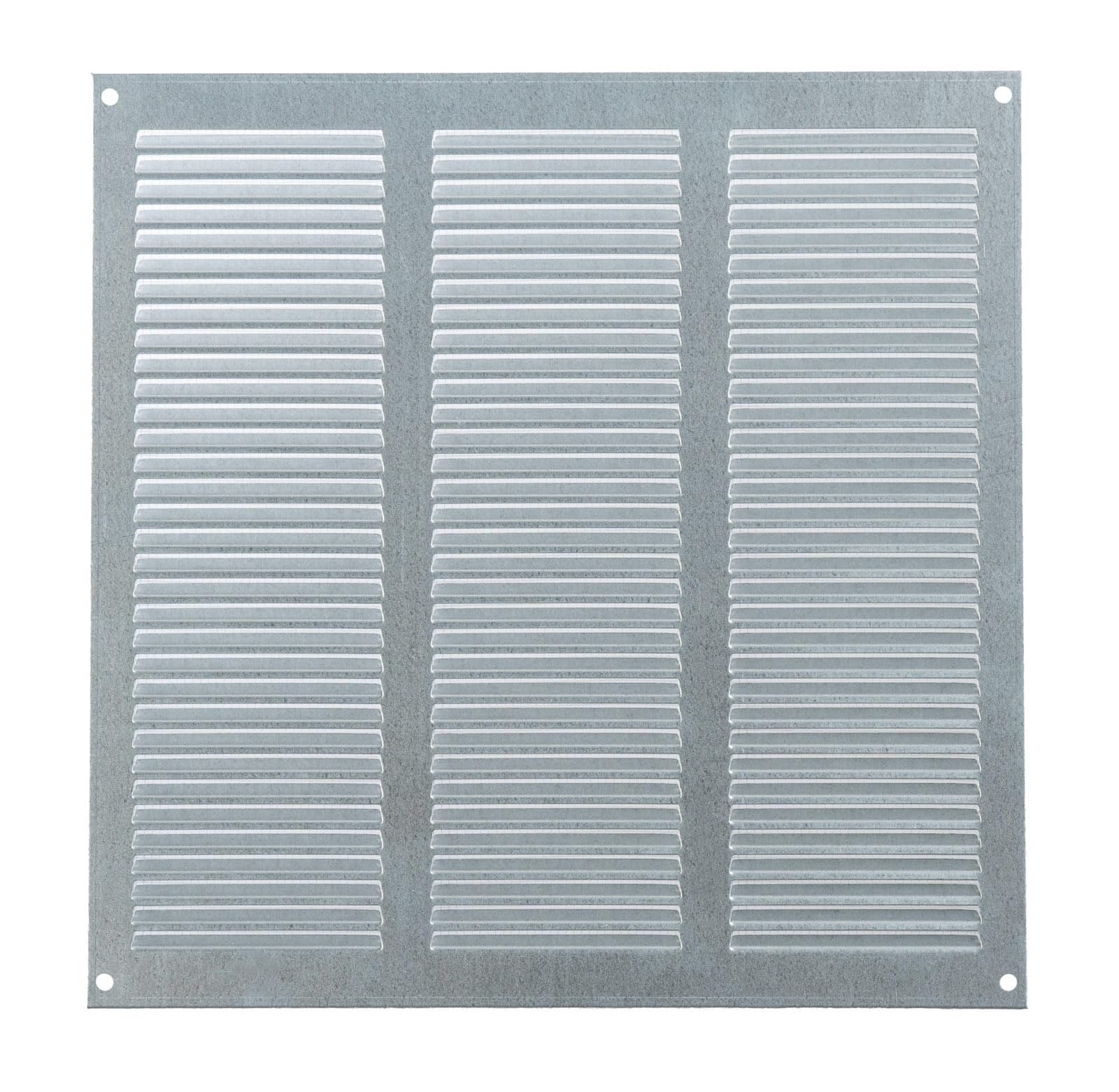 Steinberg14 Galvanised Steel 300x300mm Air Vent Cover with Insect Mesh - 12x12 inch Ventilation Grille - Air Vent Register for Walls and Ceilings - Ventilation Cover for Outdoor and Indoor