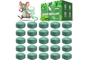 KOOSA Mouse Rodent Repellent, 25 Pack Peppermint Oil Mouse Repellent Balls for Rats Mice Deterrent, Natural Mice Traps for Indoor Outdoor Use, Keep Rodents Away from Garden and Home, Family & Pet Safe