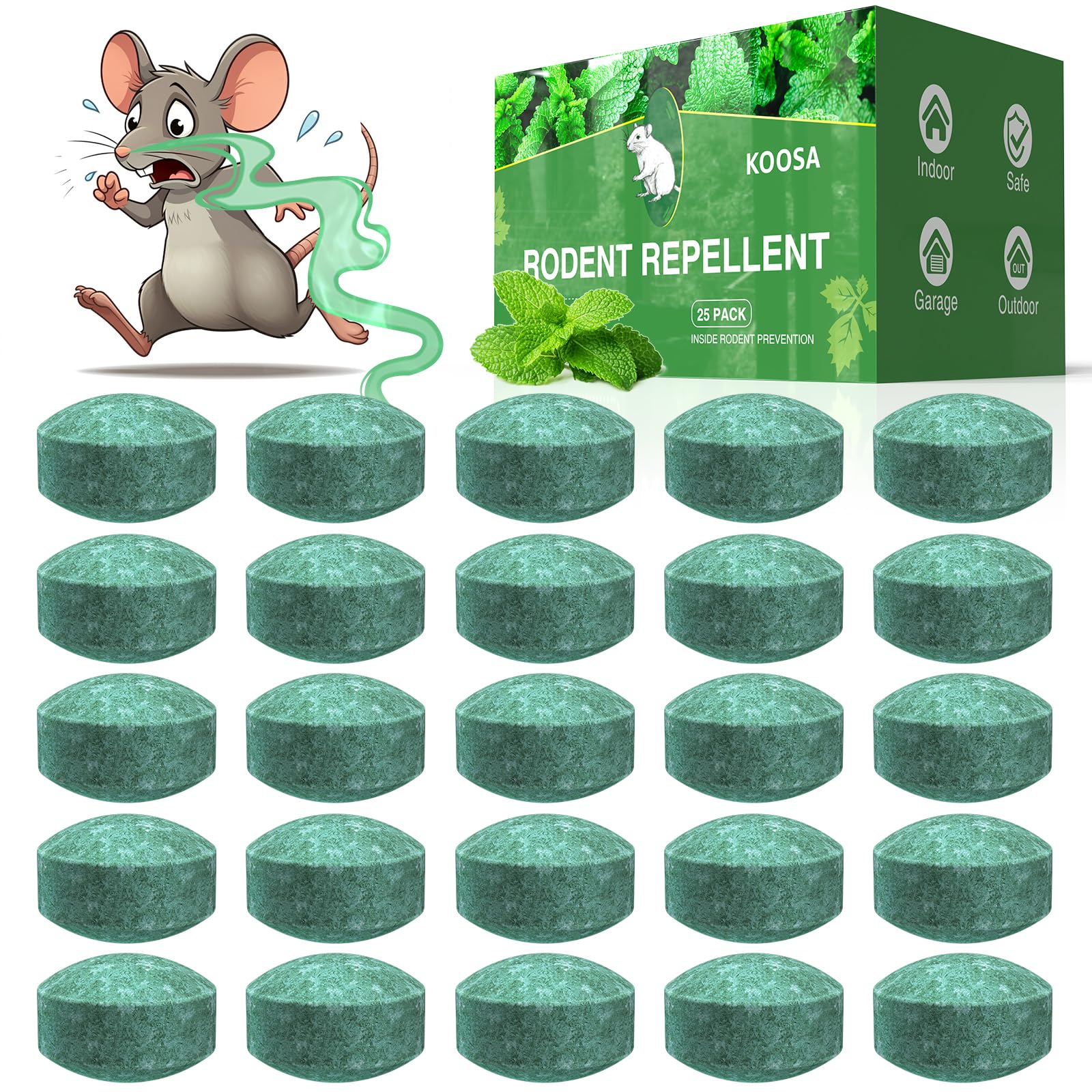 Photo 1 of Mouse Rodent Repellent, 25 Pack Peppermint Oil Mouse Repellent 123456798