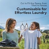 H&S 50m Steel Core Washing Line Rope PVC Cover Strong Durable Outdoor view 7