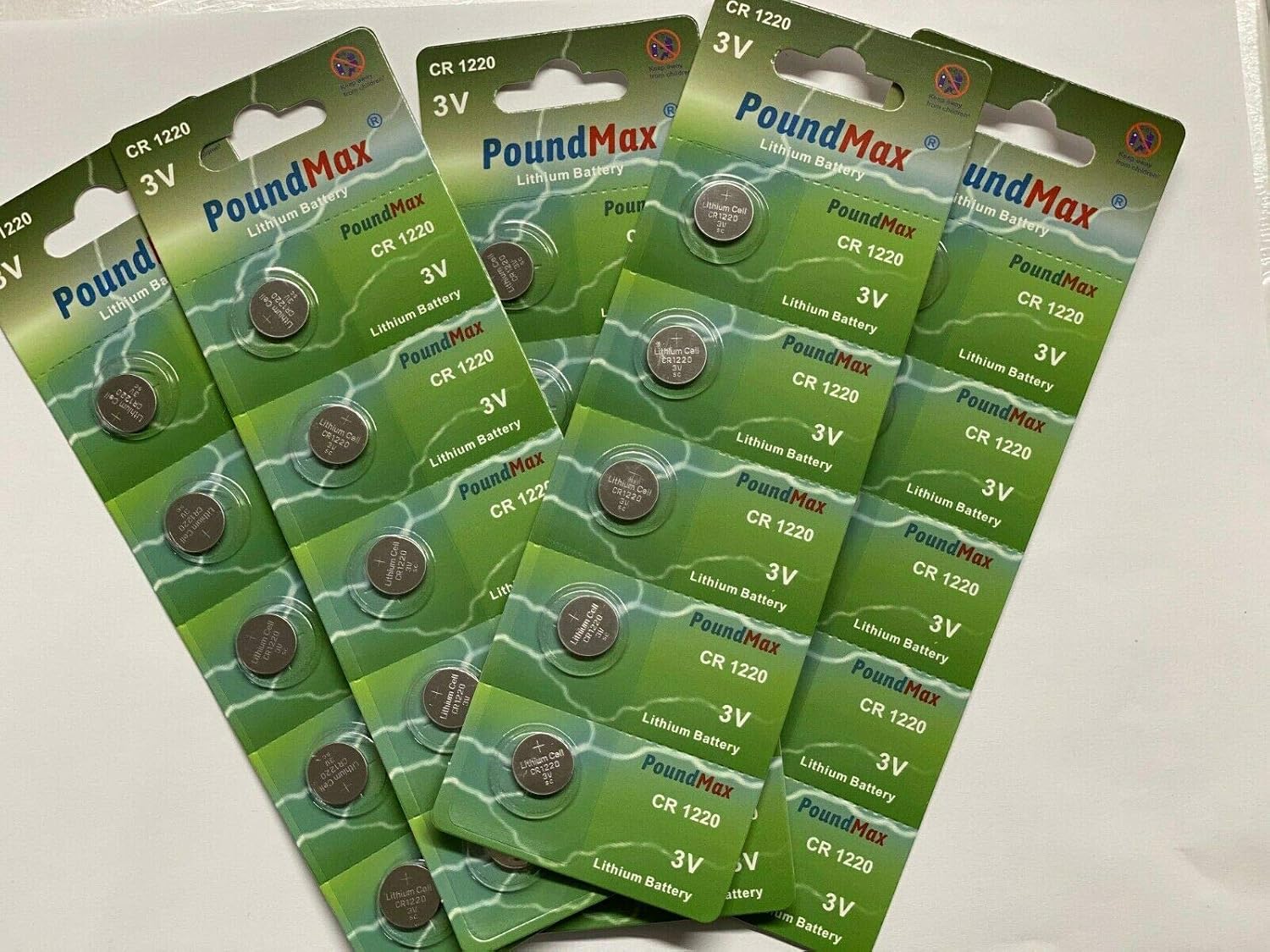 PoundMax 1220 CR1220 5 lithium batteries 3V - Image 3