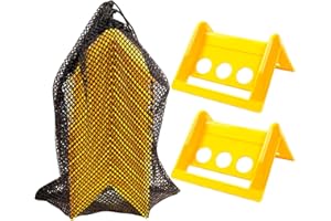 PRINIC 24 Pack Flatbed Edge Protectors with Carrying Case 4" Winch Ratchet Straps Plastic for Flatbed Cargo Load Truck Shipping Containers, Yellow