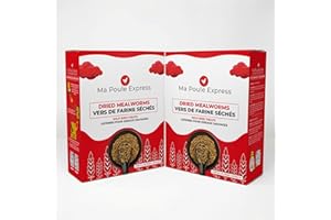Natural Dried Mealworms for Birds and Chickens, All Seasons for Wild Birds and Hens - Ma Poule Express (22 Lbs)