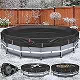 QH.HOME Winter Round Pool Cover for 18 Ft
