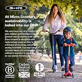 Micro Mini Micro Deluxe LED Scooter Lavender 2-5 Years Lightweight Foldable view 8